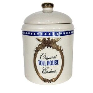 Nestle Original Toll House Cookies Full Original Recipe Ceramic Eagle Cookie Jar